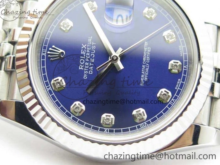 DateJust Noob Dial Best 1:1 Blue SS Jubilee On Diamond 228238 A3235 Edition Bracelet 0122